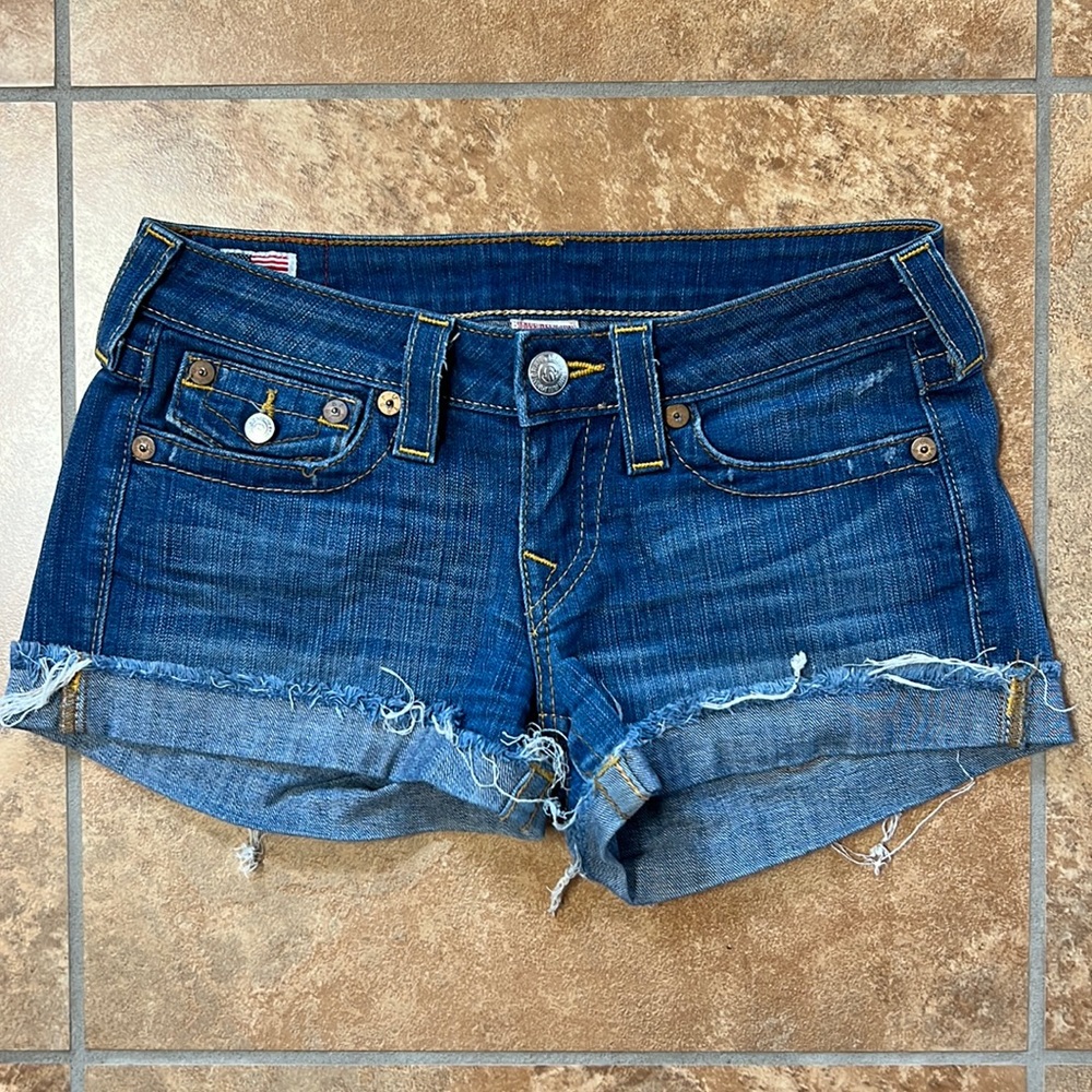 True Religion denim shorts